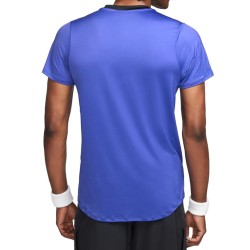 Men's Polo T-shirt Nike Men's Court Dri-Fit Advantage Polo - lapis/black/white