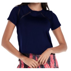 Women's T-shirt Lucky in Love Core Mixed Up High-Low - midnight