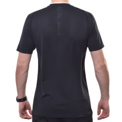 Men's Polo T-shirt Wilson Players Seamless Zip Henley 2.0 - black