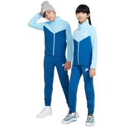 Grils' tracksuit Nike Kids Sportswear Tracksuit - aquarius blue/court blue/white
