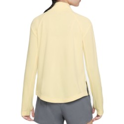 Girls' T-shirt Nike Dri-Fit Long Sleeve Running Top - citron tint/reflective silver