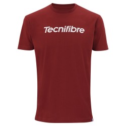 Men's T-shirt Tecnifibre Club Cotton Tee - cardinal