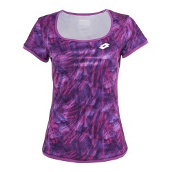 Women's T-shirt Lotto Top Ten W Tee PRT PL - purple willow
