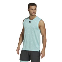 Men's T-shirt Adidas Paris Sleevelss - aqua