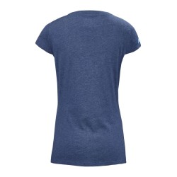 Women's T-shirt Babolat Exercise Stripes Tee W - estate blue heather