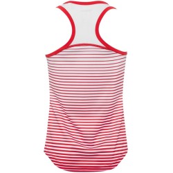 Girls' T-shirt Wilson G Team Striped Tank - red/white