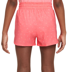 Girls' shorts Nike Dri-Fit One High-Waisted Woven Training Shorts - sea coral/white
