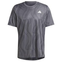 Men's T-shirt Adidas Club Tennis Graphic T-Shirt - carbon/black