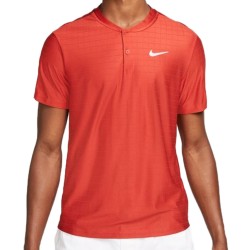 Men's Polo T-shirt Nike Court Dri-Fit Advantage Polo M - cinnabar/cinnabar/white