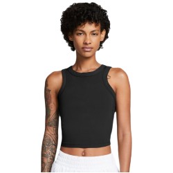 Women's top Nike One Fitted Dir-Fit Short Sleeve Crop Tank - black/black