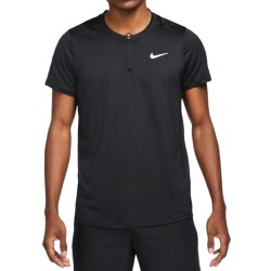 Men's Polo T-shirt Nike Men's Court Dri-Fit Advantage Polo - black/white