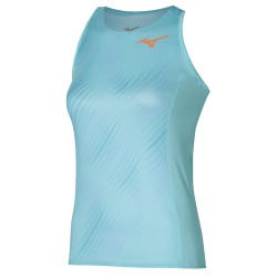 Women's top Mizuno Printed Tank - tanager turquoise