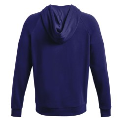 Men's Jumper Under Armour Men's UA Rival Fleece 1 Zip Hoodie - sonar blue/onyx white