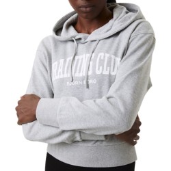 Women's jumper Bj_rn Borg Stockholm Crop Hoodie - light grey melange