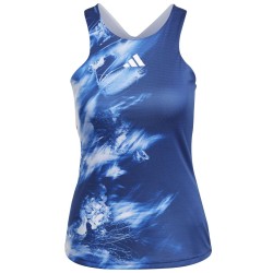 Women's top Adidas Melbourne Y-Tank - multicolor/victory blue/white