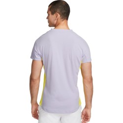 Men's T-shirt Nike Court Dri-Fit Advantage Rafa Top - violet frost/yellow strike/white