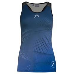 Women's top Head Play Tech Tank Top W - black/print padel