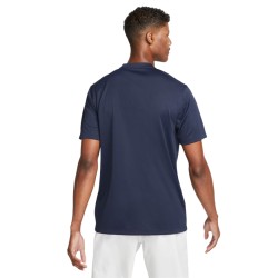 Men's Polo T-shirt Nike Men's Court Dri-Fit Blade Solid Polo - obsidian/white