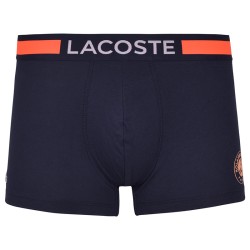 Men's Boxers Lacoste Roland Garros Edition Jersey Trunks 1P - navy blue/orange