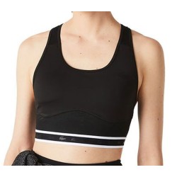 Women's bra Lacoste SPORT Women's Racer Back Sports Bra - black