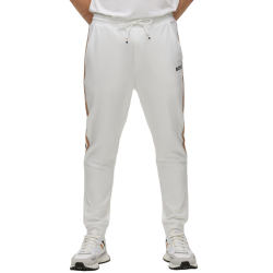 Men's trousers BOSS x Matteo Berrettini Tracksuit Bottoms In Active-Stretch Fabric With Side Strip - white