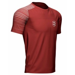 Men's T-shirt Compressport Performance SS Tshirt - spoiled apple/dark cheddar