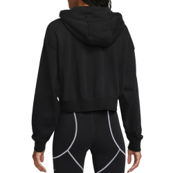 Women's jumper Nike Sportswear Club Fleece Oversized Crop Hoodie - black/white