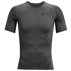 Men's T-shirt Under Armour Men's HeatGear Armour Short Sleeve - carbon heather/black