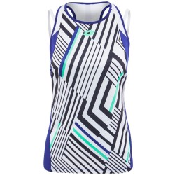 Women's top Lotto Top Ten W II Tank Printed PL - bright white/sodalit