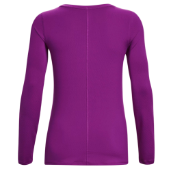 Women's long sleeve T-shirt Under Armour HeatGear Armour Long Sleeve - purple