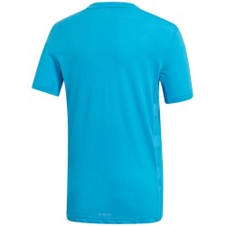 Boys' t-shirt Adidas B Escouade Tee - shock cyan/white