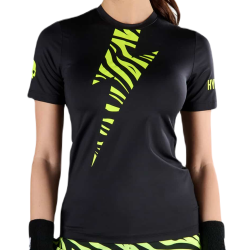 Women's T-shirt Hydrogen Tiger Tech T-Shirt - black/yellow fluo