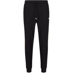Men's trousers BOSS x Matteo Berrettini Tracksuit Bottoms In Active-Stretch Fabric With Side Strip - black