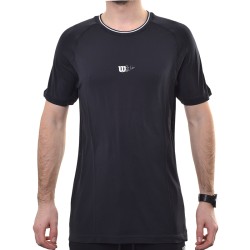 Men's T-shirt Wilson Players Seamless Crew 2.0 - black