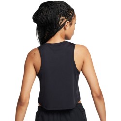 Women's top Nike One Classic Dri-Fit Cropped Tank Top - black/black