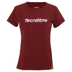 Women's T-shirt Tecnifibre Club Cotton Tee - cardinal