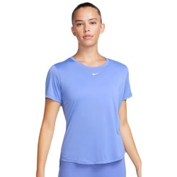 Women's T-shirt Nike Dri-FIT One Short Sleeve Standard Fit Top - polar/white