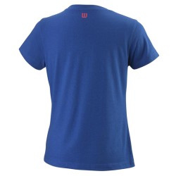 Girls' T-shirt Wilson Tabby Tech Tee G - mazarine blue