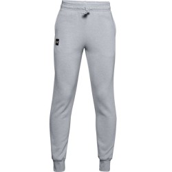 Boys' trousers Under Armour Boys UA Rival Fleece Joggers - mod gray light heather/onyx white