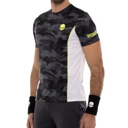 Men's T-shirt Hydrogen Camo Tech T-Shirt - anthracite camuflage/yellow fluo