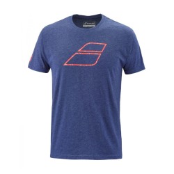 Men's T-shirt Babolat Big Flag Tee Men - estate blue heather