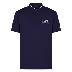 Men's Polo T-shirt EA7 Man Jersey Polo - navy blue
