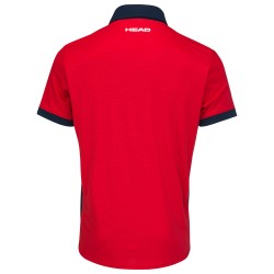 Men's Polo T-shirt Head Slice Polo Shirt M - red/dark blue