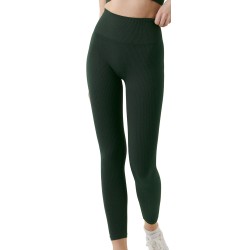 Women's leggings Bj_rn Borg Sthlm Seamless Rib Tights - deep forest green