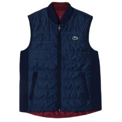 Women's vest Lacoste Sport Reversible Golf Vest - navy blue/bordeaux