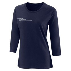 Women's long sleeve T-shirt Wilson Team II 3/4 Sleeve Tch Tee W - team navy