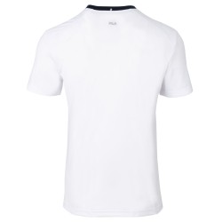 Men's T-shirt Fila T-Shirt Sean - white/fila navy/fila red stripe