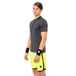 Men's Polo T-shirt Hydrogen Tech Serafino Man - black melange