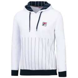 Men's Jumper Fila Hoody Misha - white/peacoat blue stripes