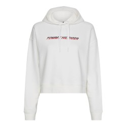 Women's jumper Tommy Hilfiger Regular Graphic Hood - ecru